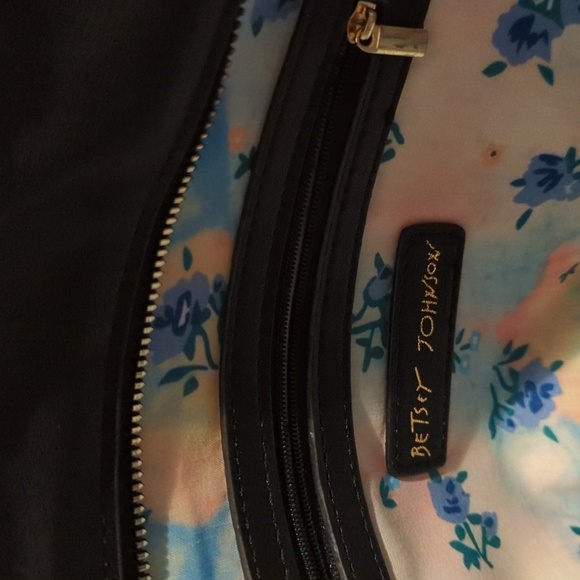 Betsey Johnson Quilted Leather Tote Bag, Black - Picture 6 of 8